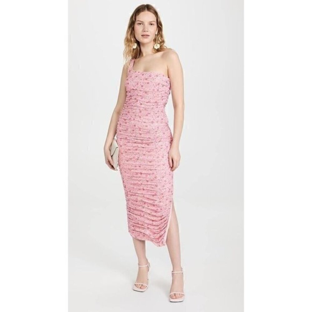 NWT Likely TASH DRESS Color: Roseshadow Mult, Pink, Floral/ One Shoulder Size 14
